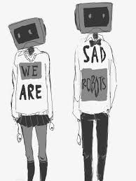 Image result for sad girl robot